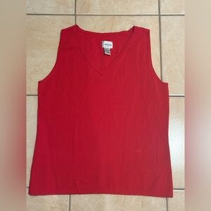 Chico's Bold Red Sleeveless Top